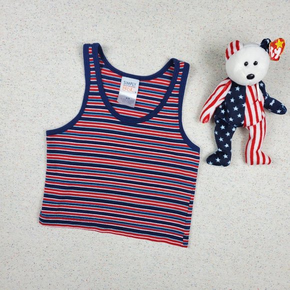 Vintage Striped Tank Top 3t/4t - Picture 1 of 5